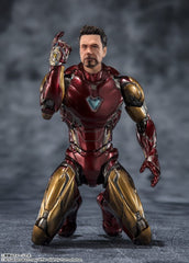 TAMASHII NATIONS Iron Man Mark 85 lightning effect parts boost action visuals.