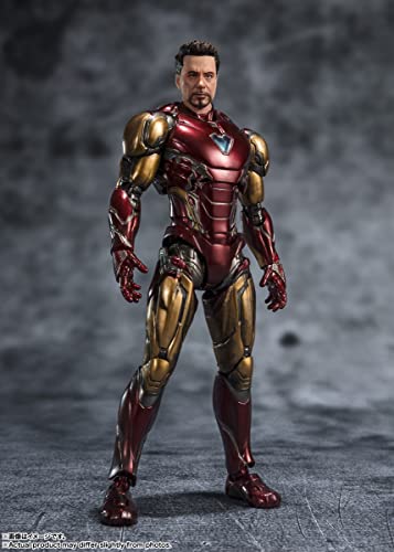 TAMASHII NATIONS Iron Man Mark 85 optional head for expressive looks.