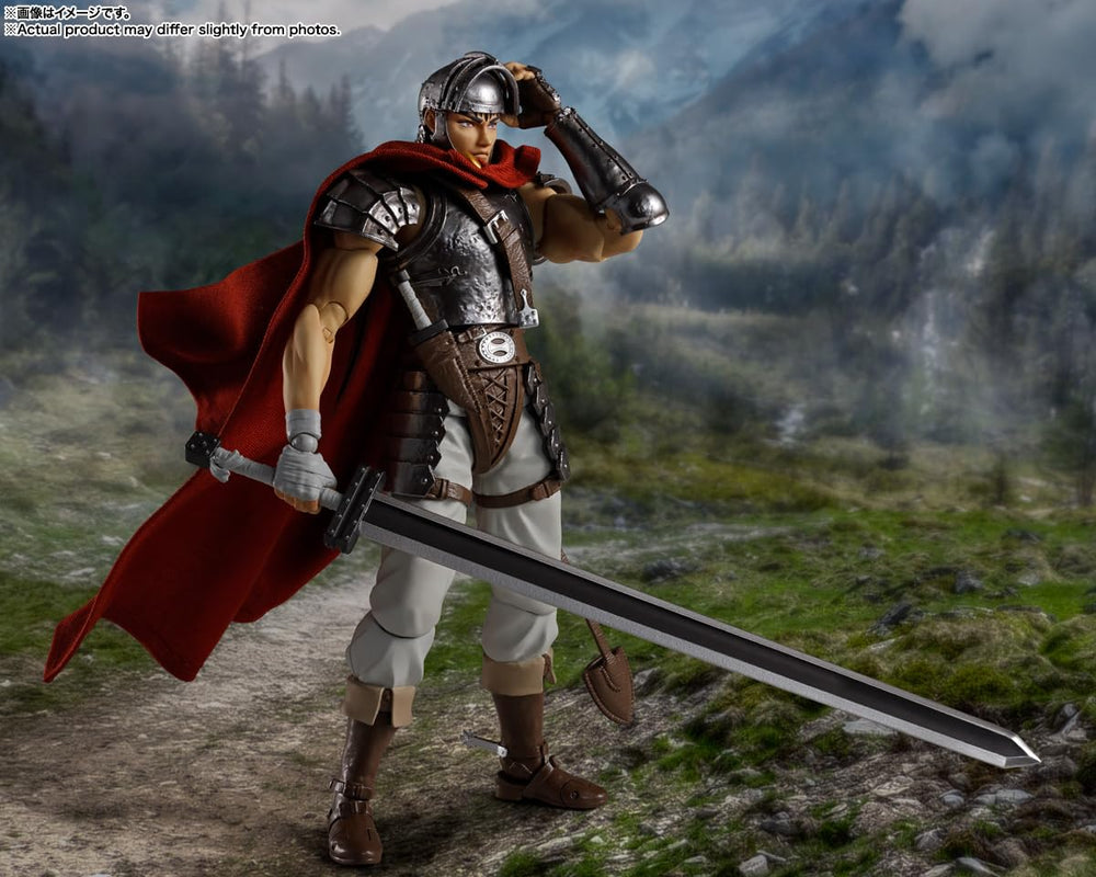 TAMASHII NATIONS Berserk Guts figure cloak with wire for expressive draping