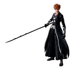 Tamashii Nations Ichigo Kurosaki Bankai Tensazagetsu main body for dynamic display.