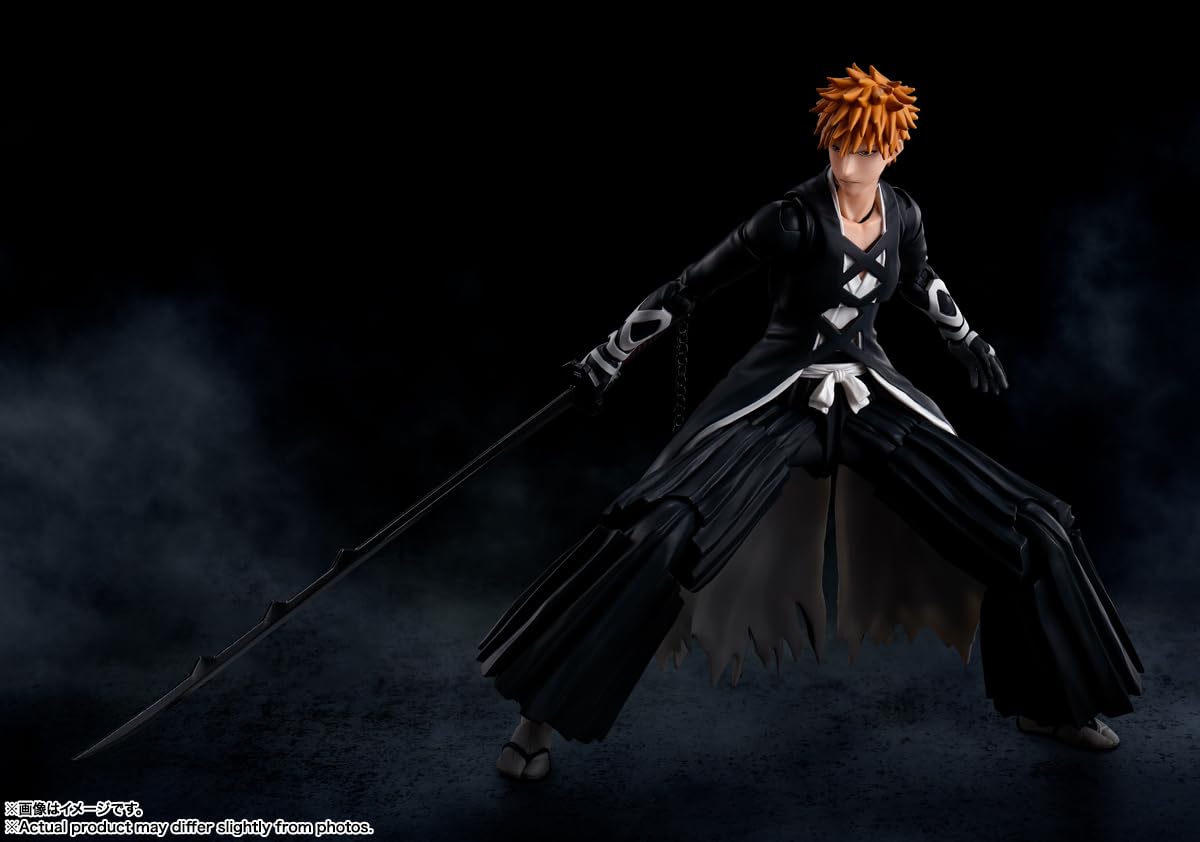 Tamashii Nations Tensa Zangetsu sword for iconic moment recreation.