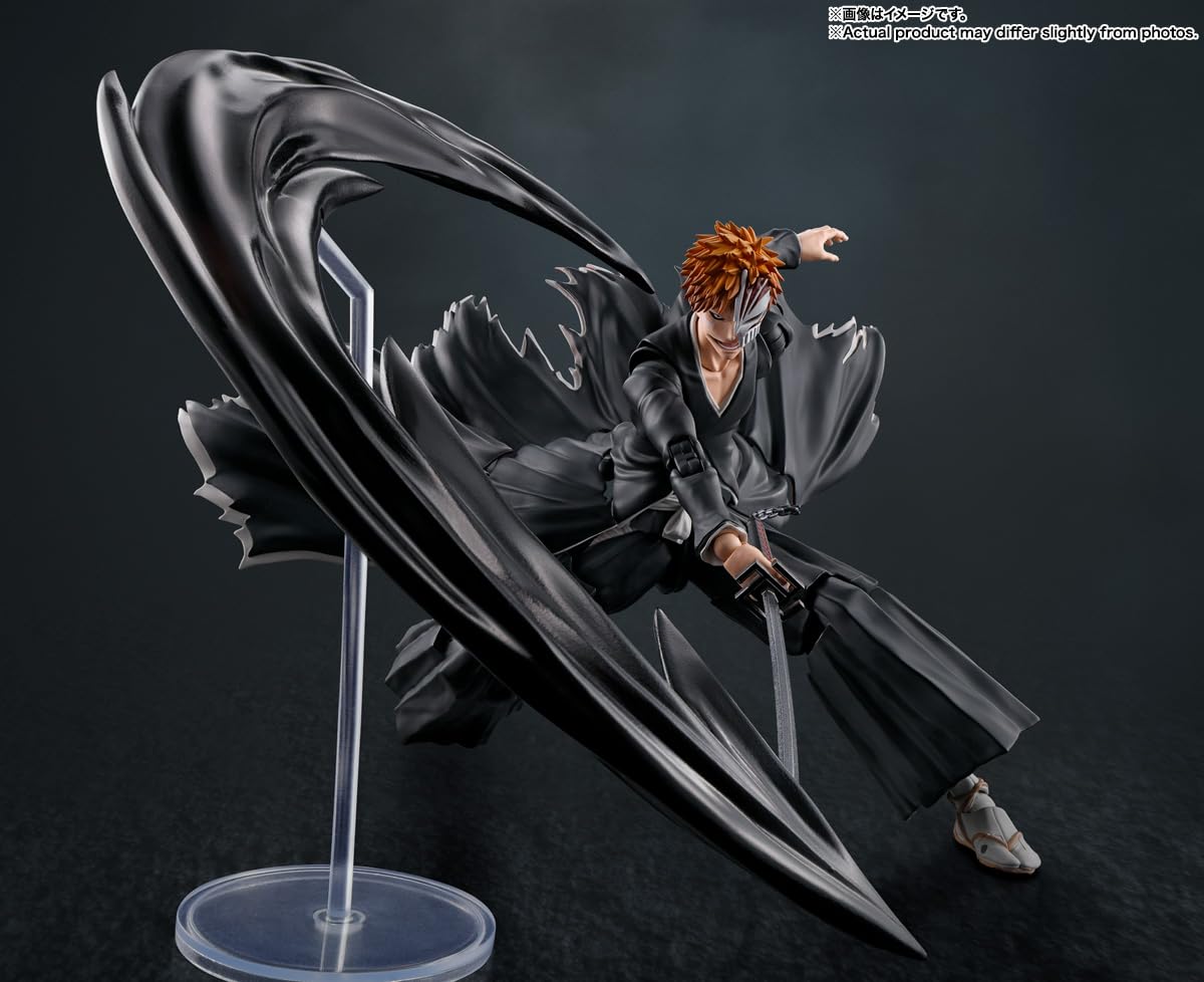 Tamashii Nations Tenchain Zangetsu sword included for display.