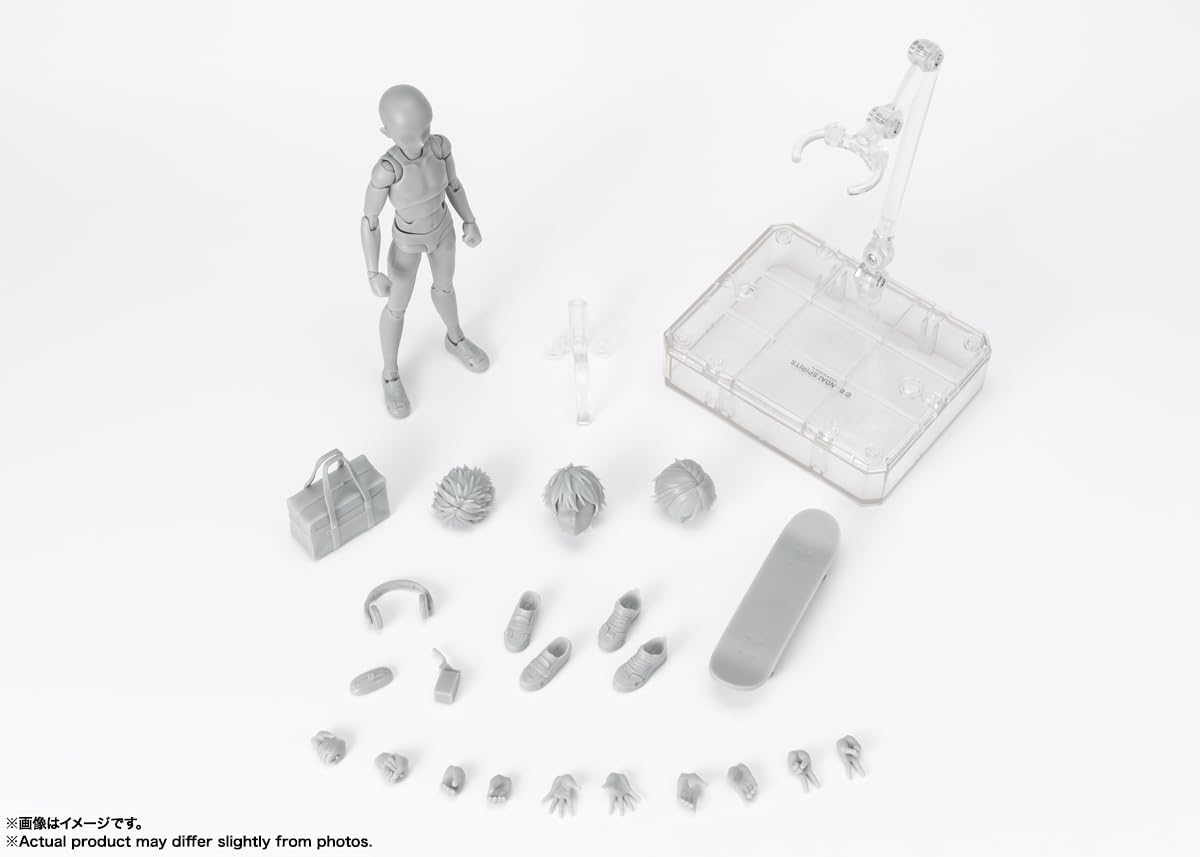 Tamashii Nations Body-Kun Gray head design emphasizes youthful proportions for study