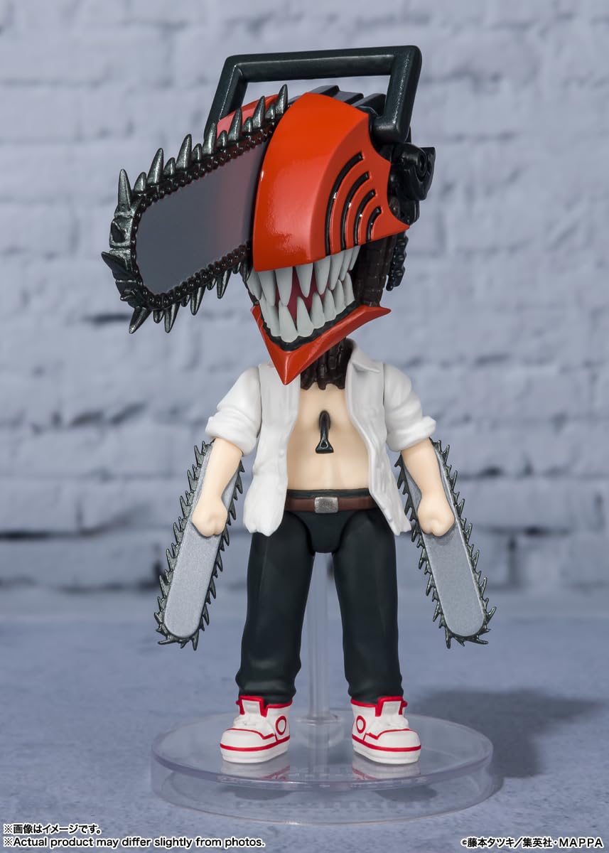 TAMASHII NATIONS Chainsaw Man Figuarts Mini stand enables stable display.