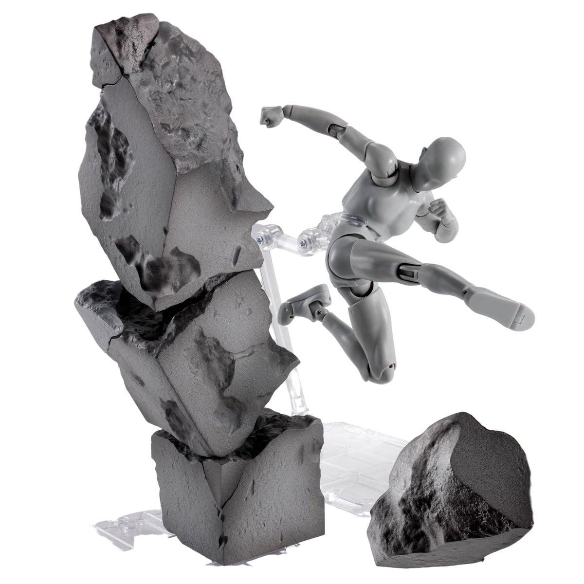 Tamashii Nations Concrete Crash effect captures shattered concrete for dynamic figure displays.