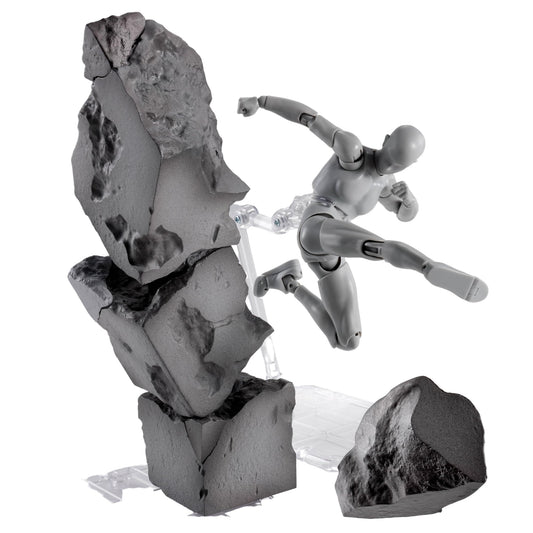 Tamashii Nations Concrete Crash effect captures shattered concrete for dynamic figure displays.