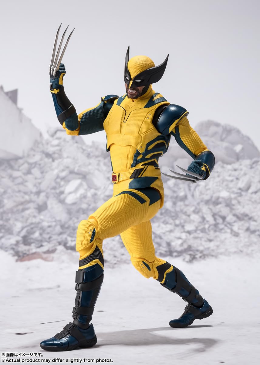 TAMASHII NATIONS Wolverine dynamic pose for dramatic display