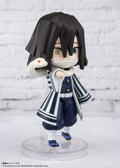 Tamashii Nations Iguro Obanai Figuarts mini figure eyes detail for lifelike display.