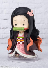 Littl Nezuko with included stand for stable posing in display cases