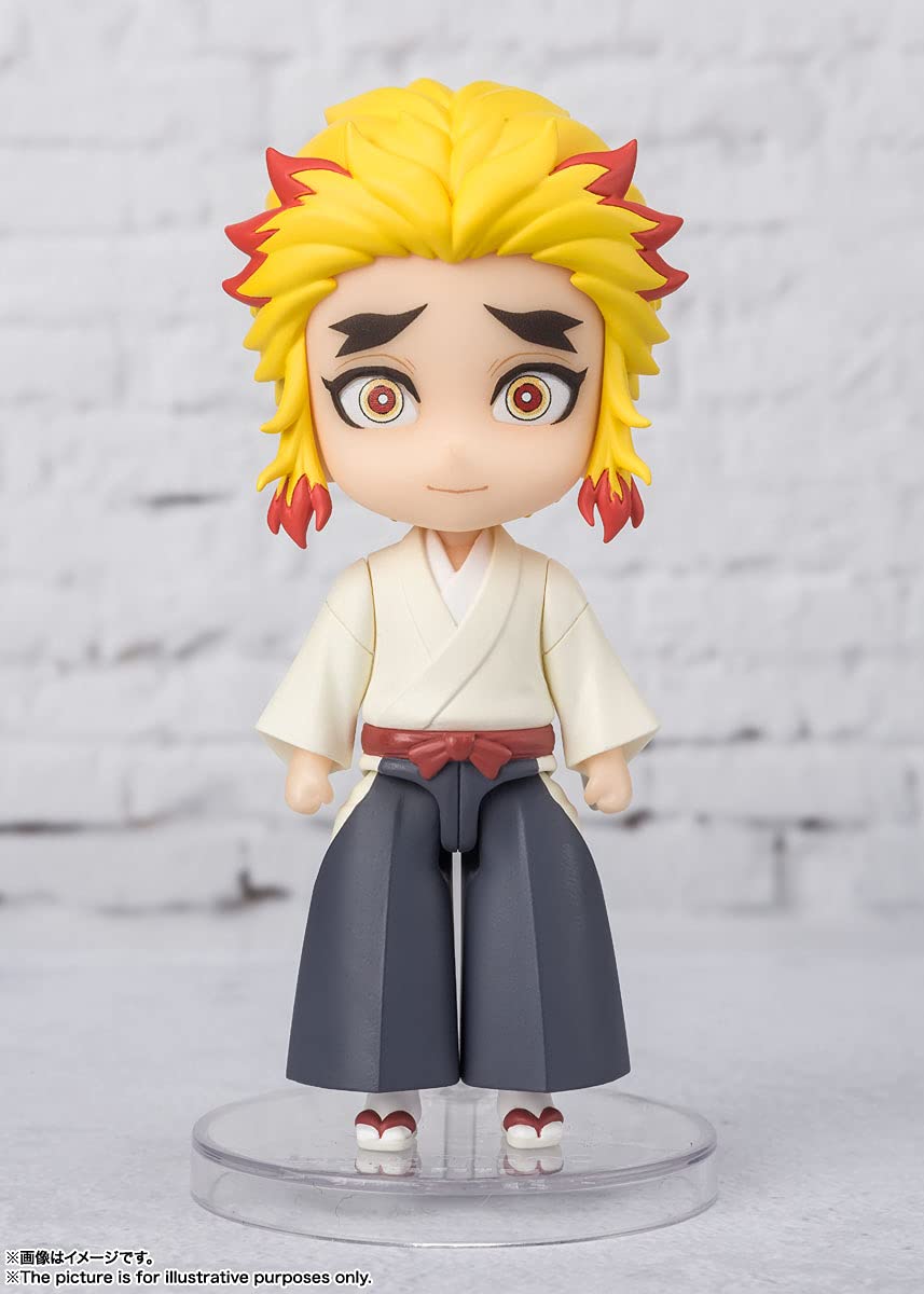 Tamashii Nations Senjuro Rengoku Figuarts Mini custom stand supports the display