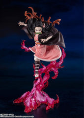 Tamashii Nations Nezuko Kamado face sculpt captures her expression for authentic display.