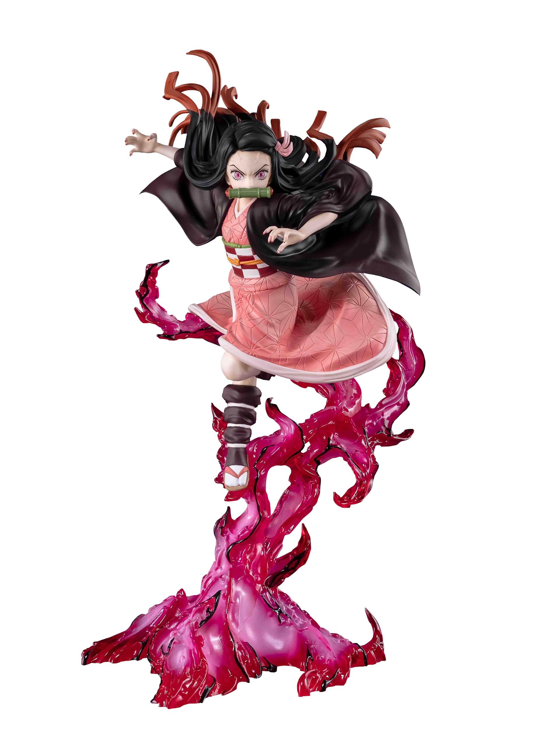 Tamashii Nations Nezuko Kamado main body with effects for dynamic shelf display.