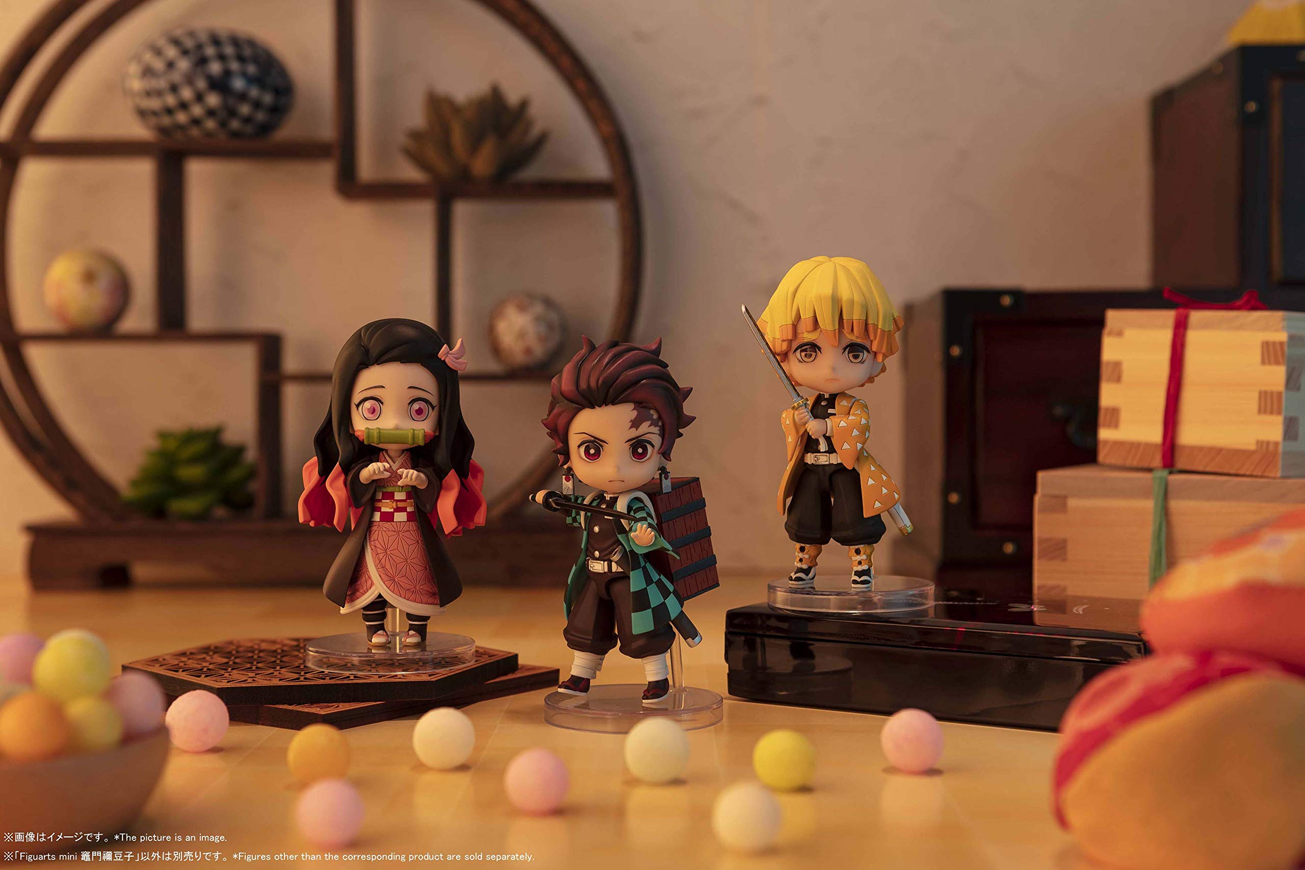 Packaging box for Nezuko Figuarts Mini with licensing label