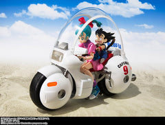 Tamashii Nations bike pose options including static and wheelie displays