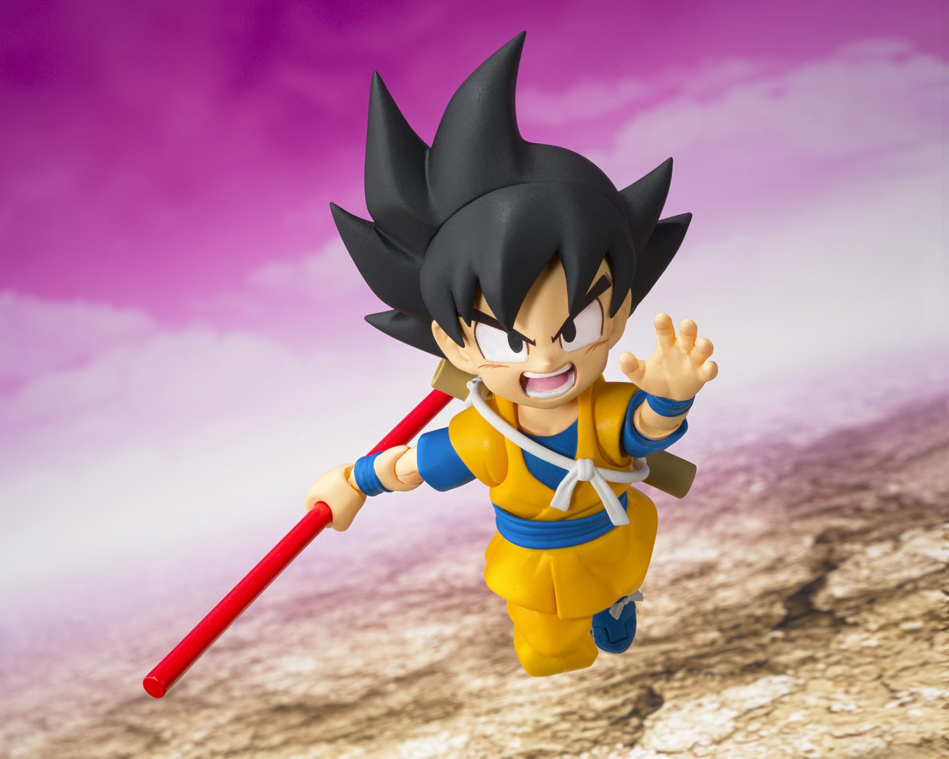 TAMASHII NATIONS Dragon Ball DAIMA Son Goku Mini official box confirming licensing