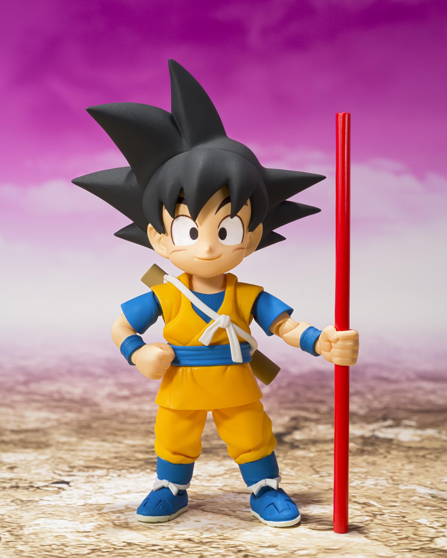 TAMASHII NATIONS Dragon Ball DAIMA Son Goku Mini with replacement wrists for versatile posing