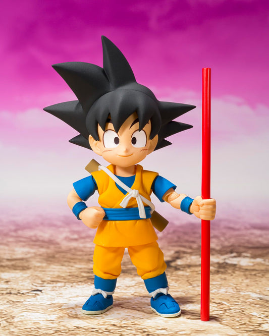 TAMASHII NATIONS Dragon Ball DAIMA Son Goku Mini with replacement wrists for versatile posing