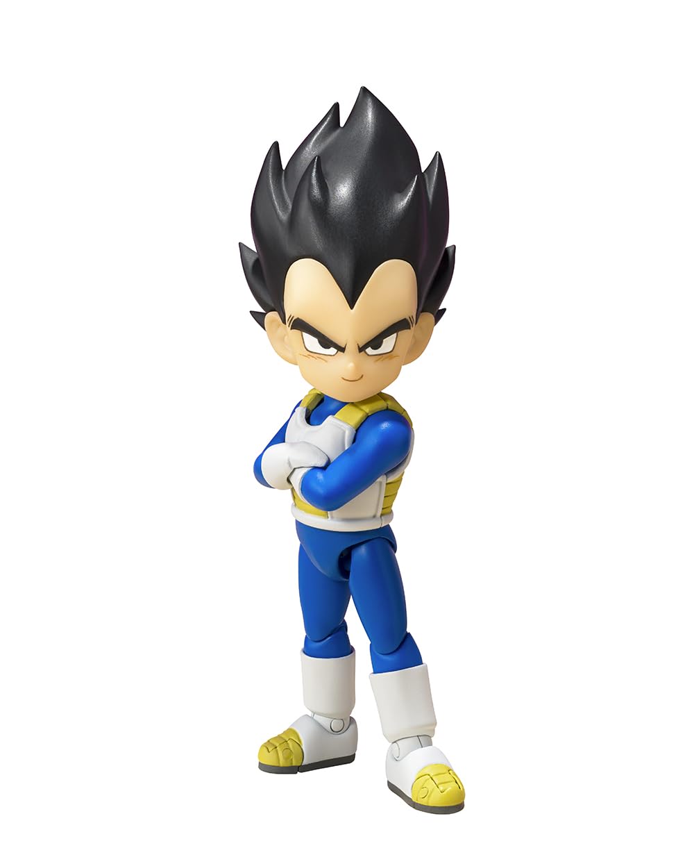 TAMASHII NATIONS Dragon Ball DAIMA Vegeta Mini S.H.Figuarts figure for compact display and collector shelf.