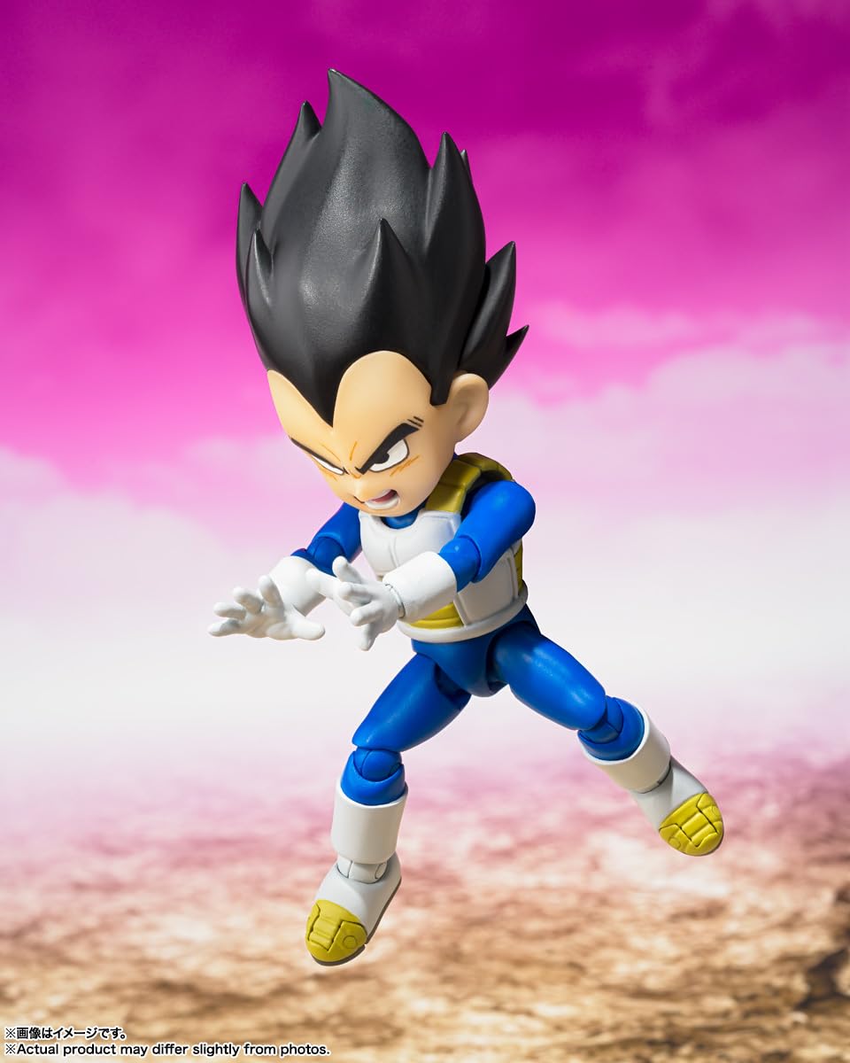 Official Bandai Namco label on packaging confirms licensed authenticity for Vegeta DAIMA.