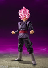 Tamashii Nations Goku Black Rose expression parts for varied facial vibes during display.