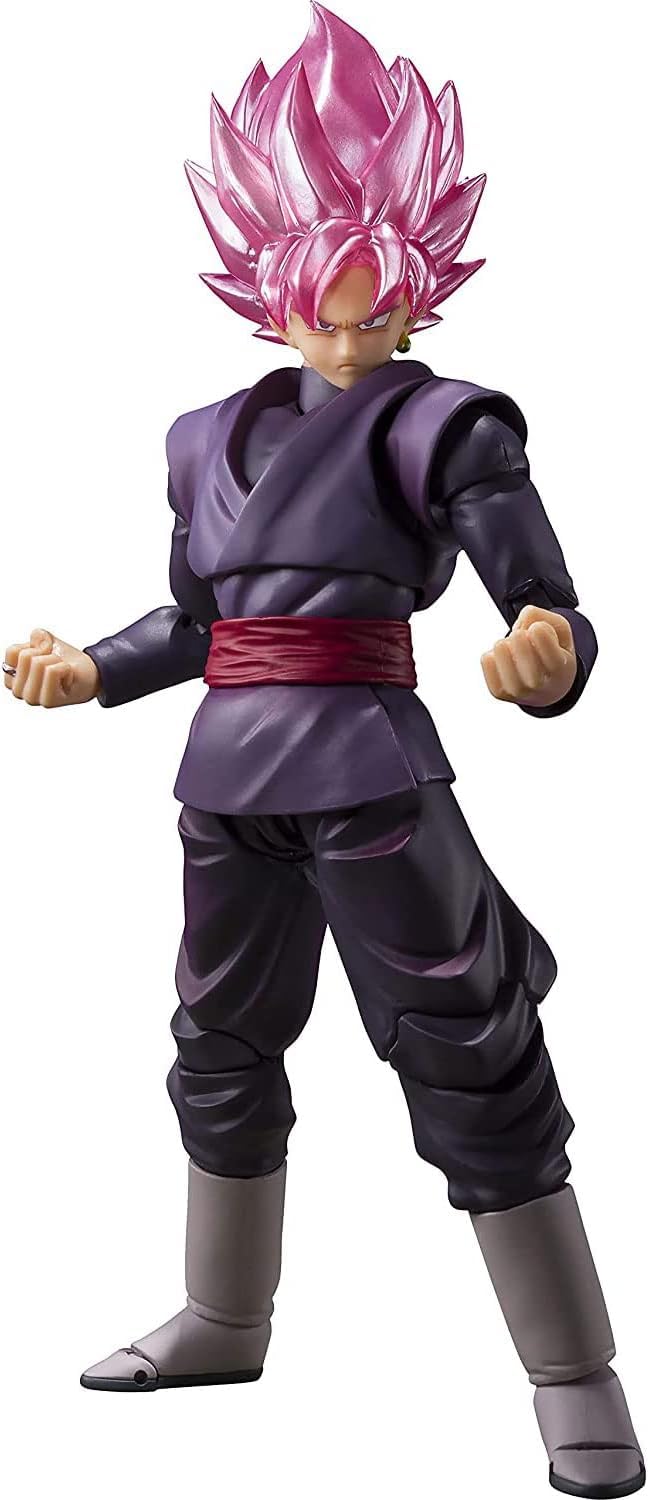 Tamashii Nations Goku Black Rose figure in full pose ideal for display and collection.