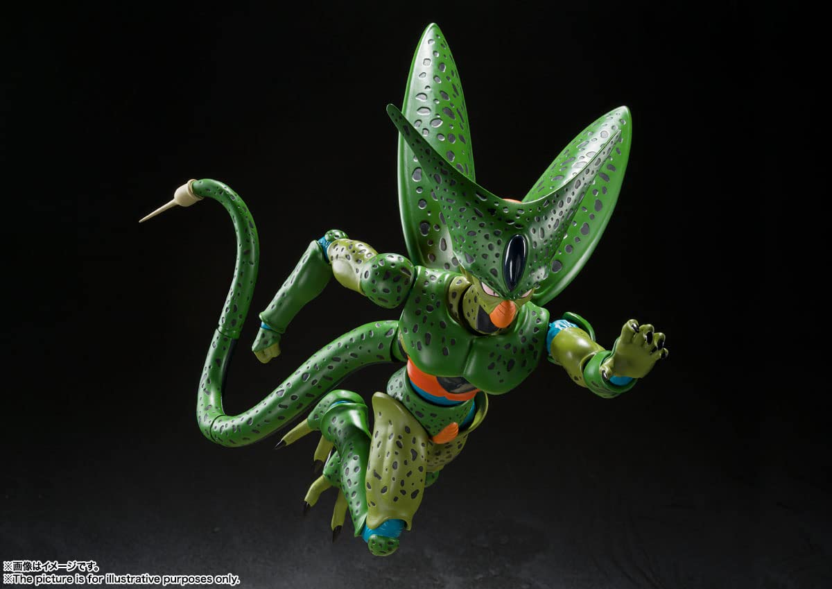 TAMASHII NATIONS Dragon Ball Z Cell First Form expressions for action-ready looks
