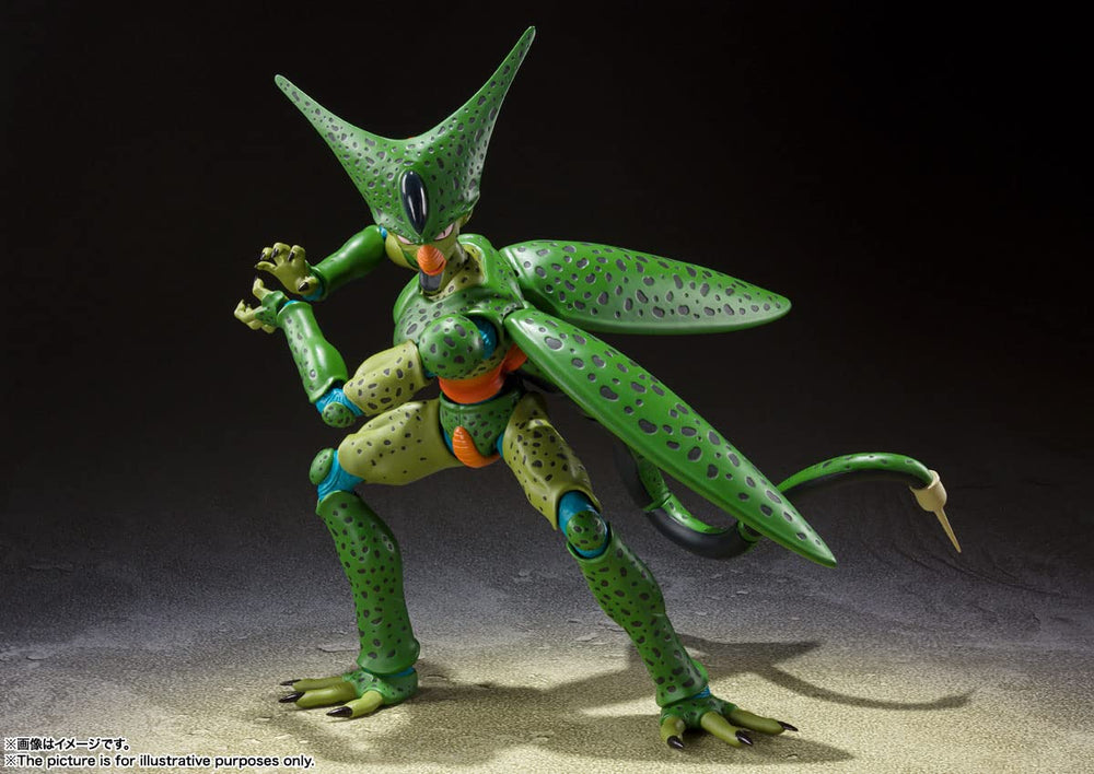 TAMASHII NATIONS Dragon Ball Z Cell First Form tail set enhances absorption poses