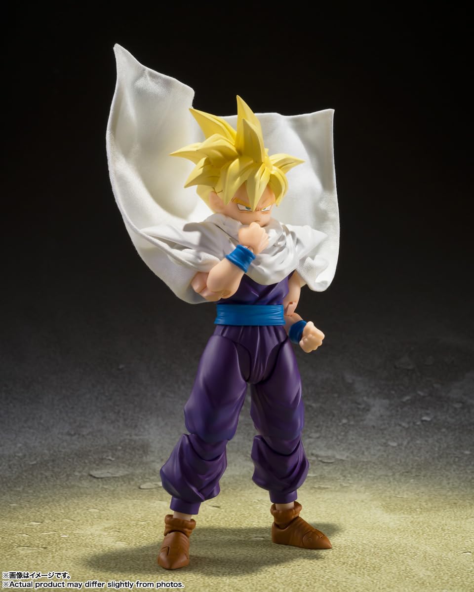 Tamashii Nations Dragon Ball Z Gohan face close-up reveals expressive sculpt