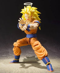 Tamashii Nations Dragon Ball Z Son Goku Super Saiyan 3 dynamic pose for photography