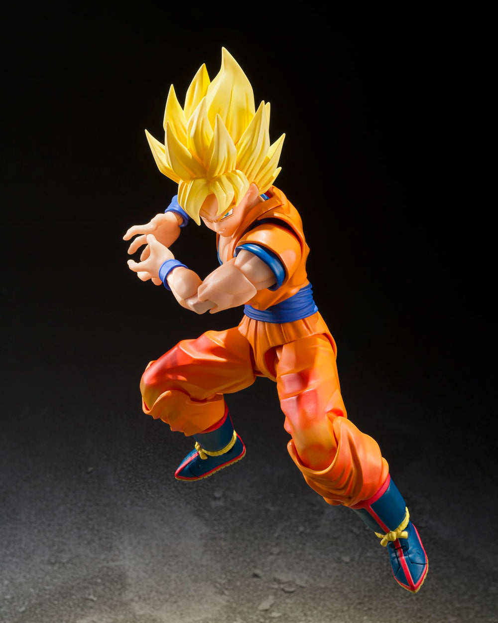 Tamashii Nations Dragon Ball Z Goku figure brushed-movable articulation detail