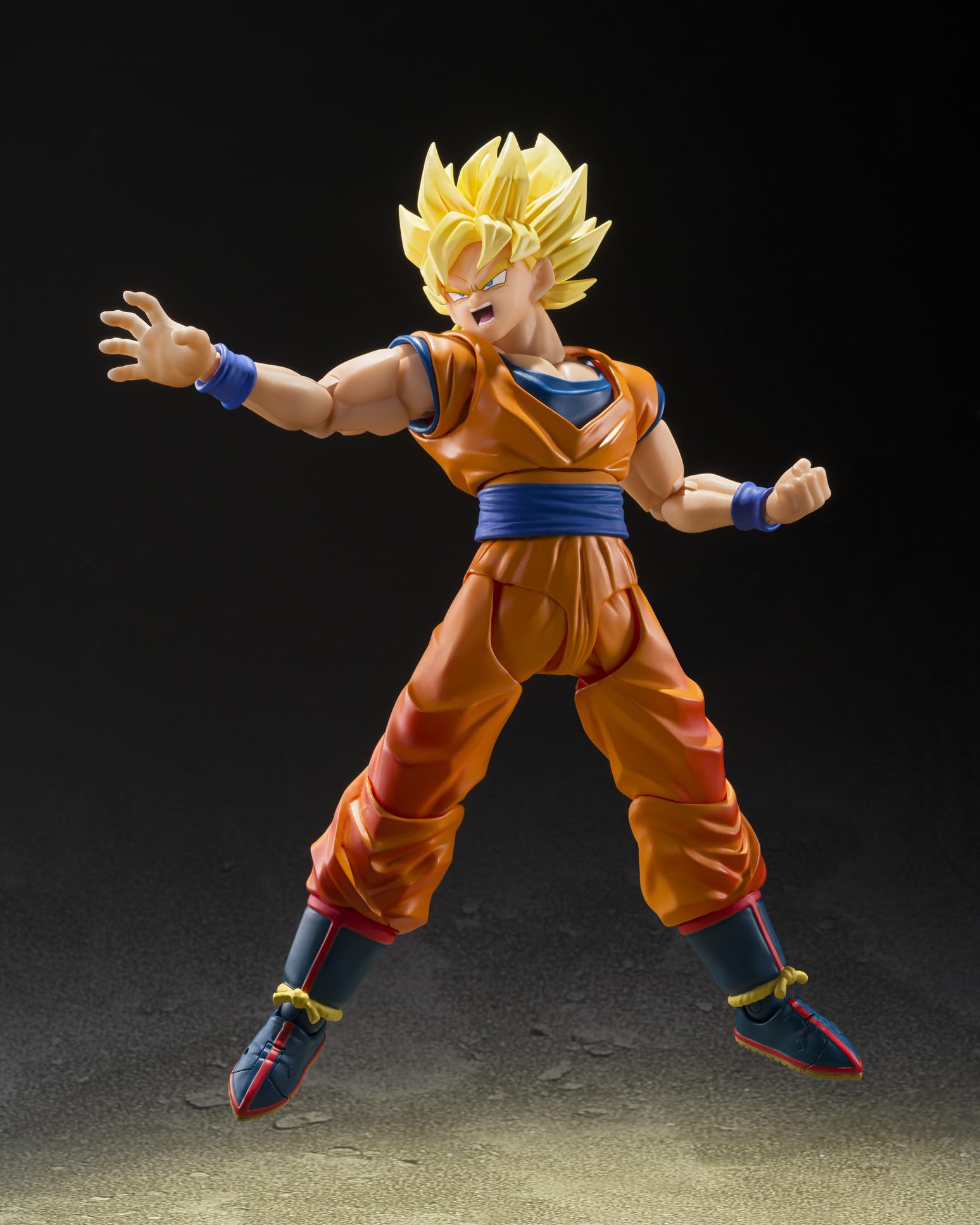 Tamashii Nations Dragon Ball Z Goku figure hair-detail close-up