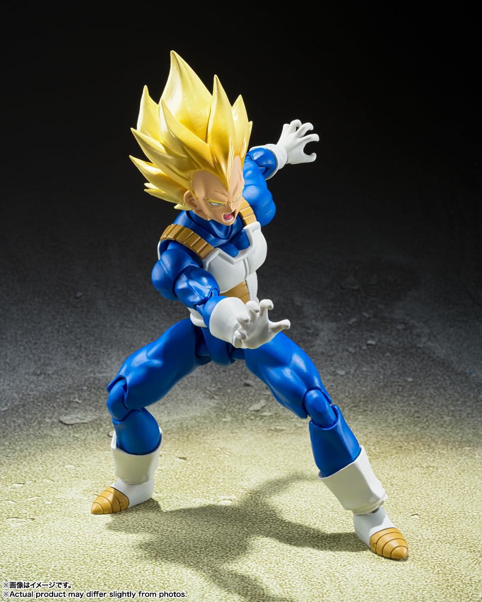 Tamashii Nations Dragon Ball Z Vegeta Awakened Blood crossed-arm part adds pose variety
