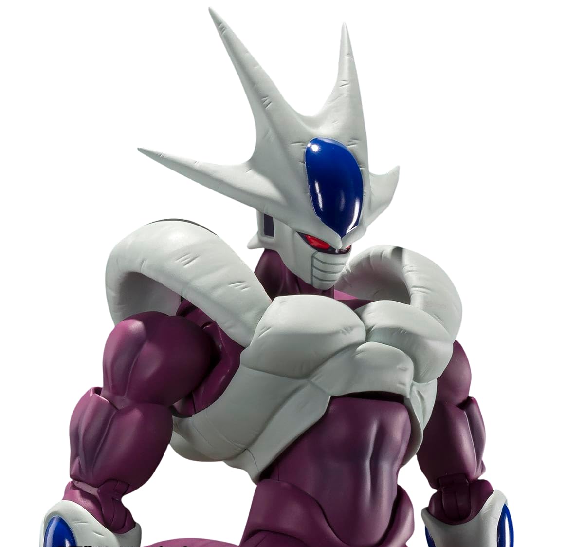 Tamashii Nations Dragon Ball Z Cooler Final Form front view for display.