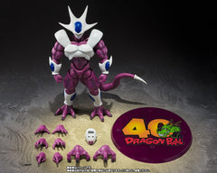 Tamashii Nations Cooler Final Form shown with Goku display for epic battles.