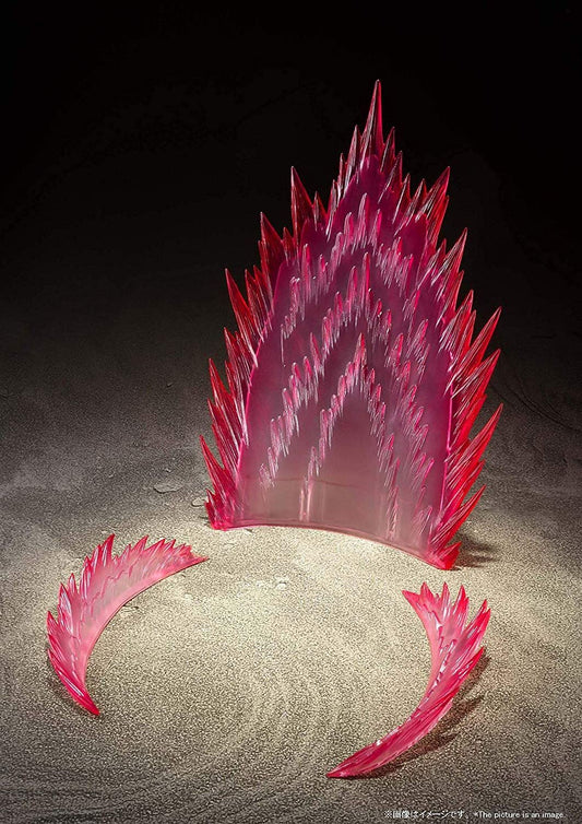 TAMASHII NATIONS Energy Aura Red Ver. official Bandai Namco packaging confirms licensing.