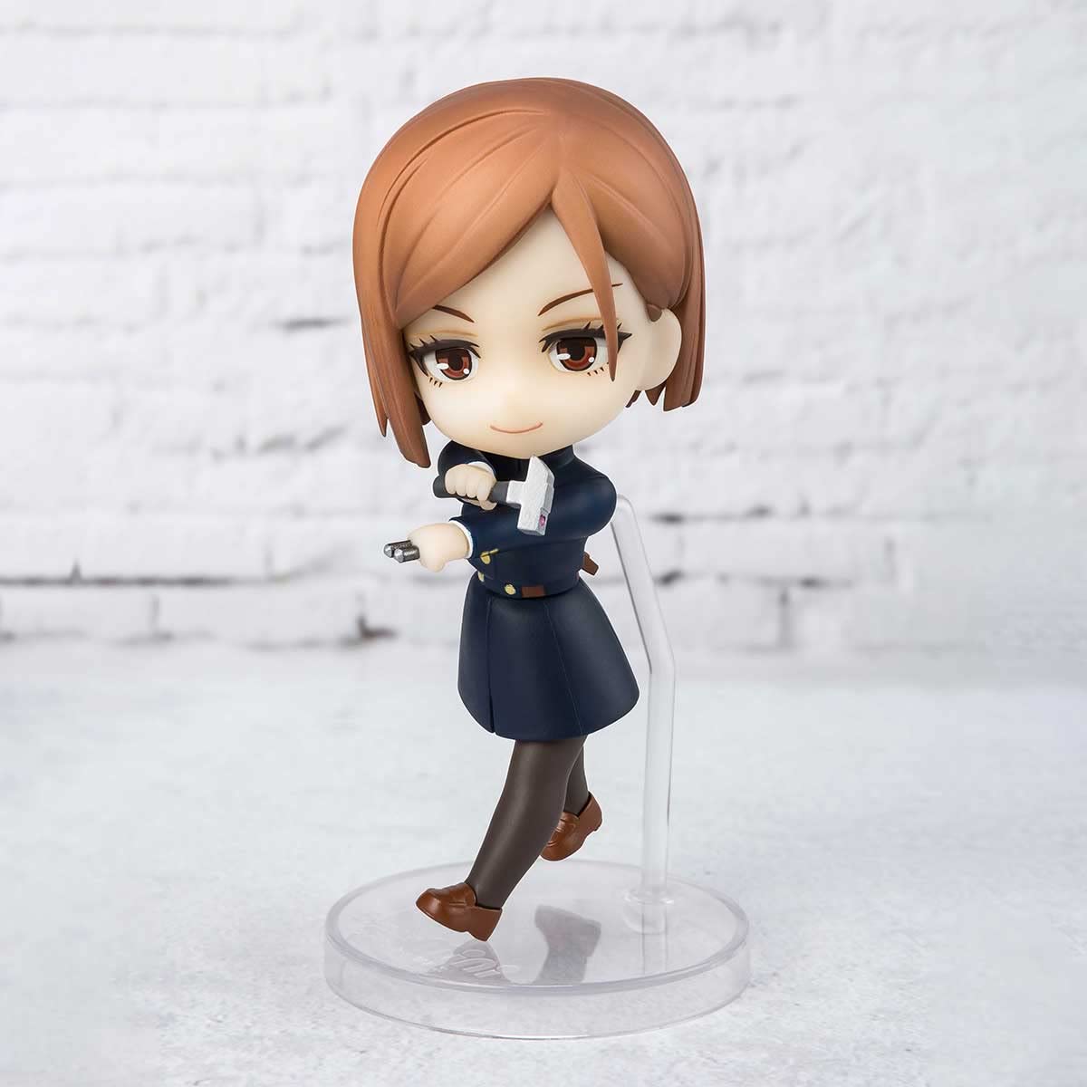 TAMASHII NATIONS Nobara Kugisaki Figuarts mini close-up eyes convey character essence.
