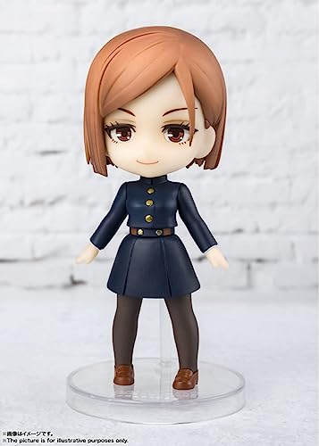TAMASHII NATIONS Nobara Kugisaki Figuarts mini dynamic pose enhances shelf presence.
