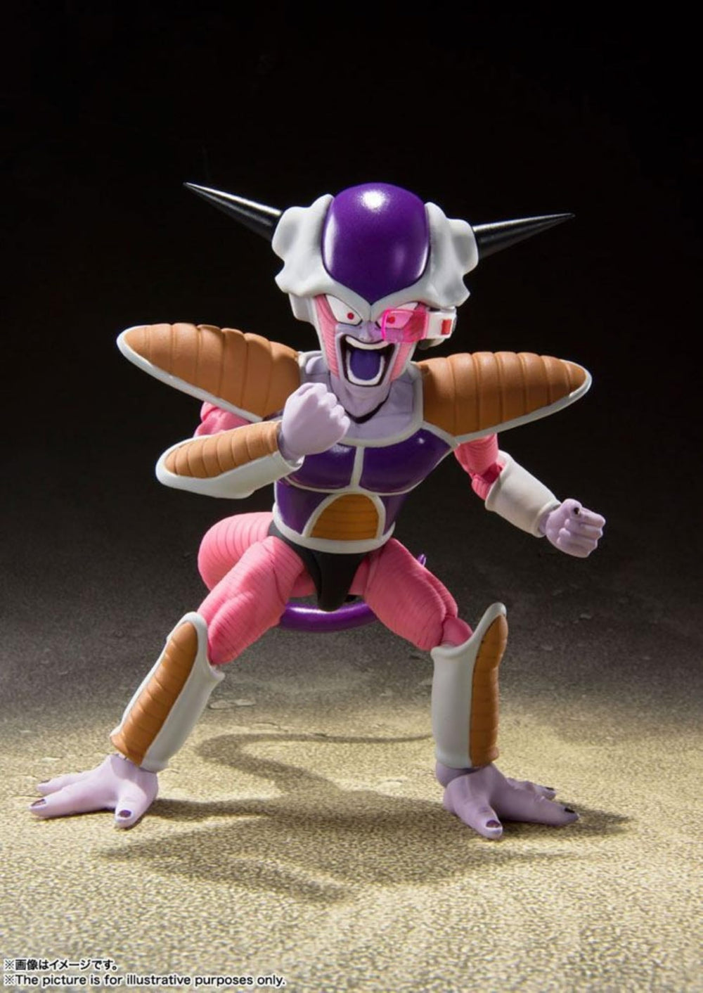TAMASHII NATIONS Frieza First Form with detachable Scouter for dynamic scenes