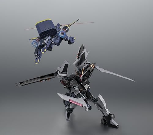 Tamashii Nations GAT-X105E Stargazer figure stands with presence.