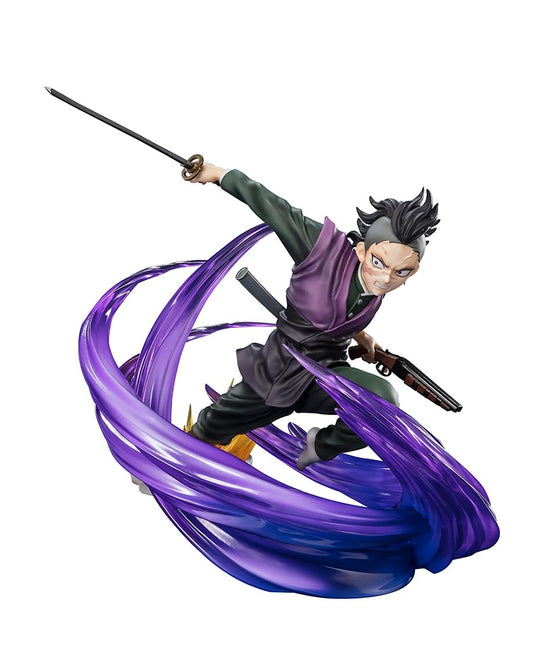 Tamashii Nations Genya Shinazugawa figure with dynamic main pose for display