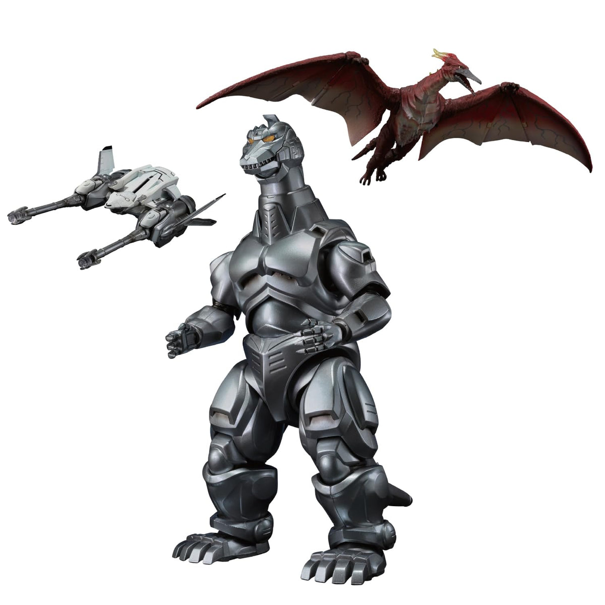 Tamashii Nations Mechagodzilla figure with dynamic poseability for display