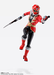 Tamashii Nations Gokai Red replacement right wrists for dynamic poses.