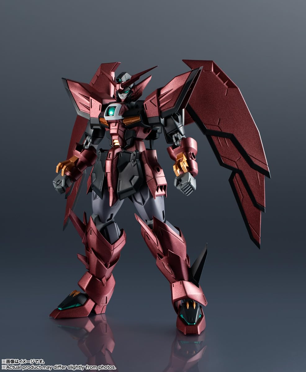 TAMASHII NATIONS Gundam Epyon in a dynamic pose for versatile display options.