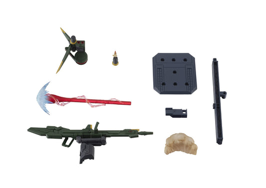 TAMASHII NATIONS Gundam SEED Launcher Striker effect in dynamic firing pose.