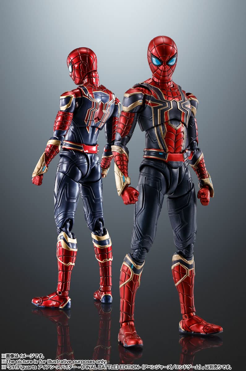 Tamashii Nations Iron Spider packaging confirms licensed Bandai Spirits product