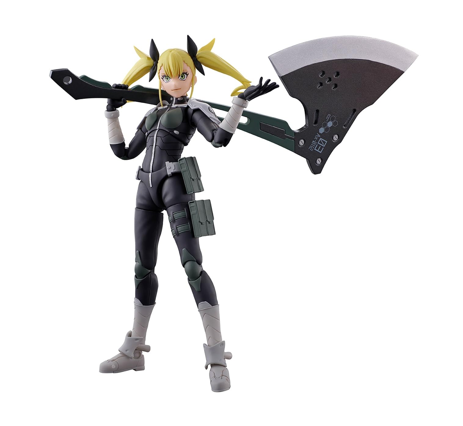 Tamashii Nations Kaiju No. 8 Kikoru Shinomiya S.H.Figuarts main body for dynamic display.