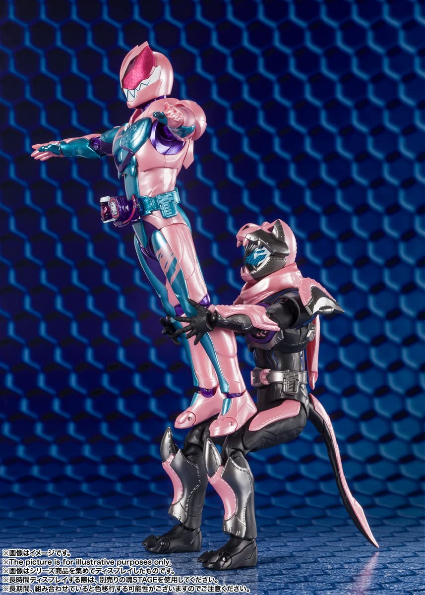 TAMASHII NATIONS Revi Rex Genome figure in dynamic action pose.