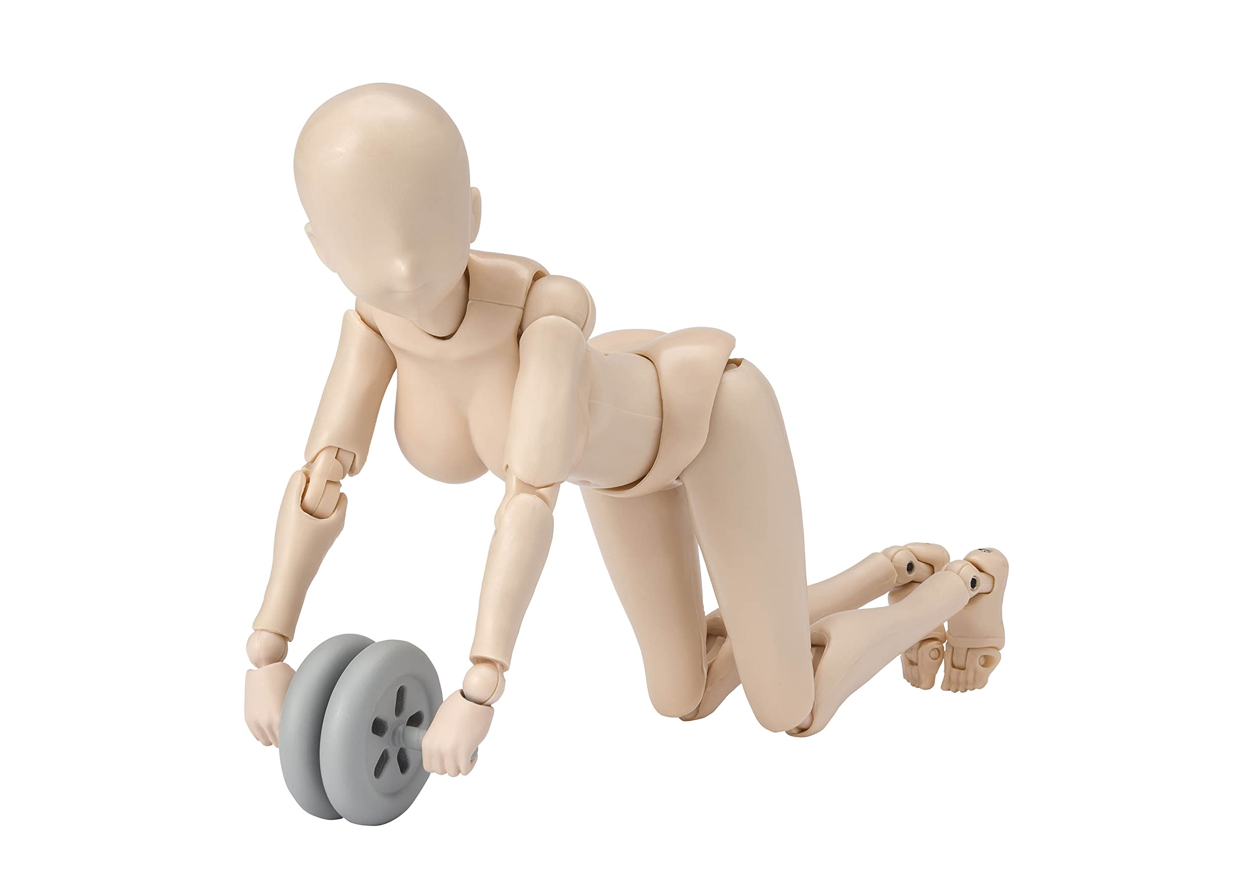 Tamashii Nations Kentaro Yabuki Body Chan pale orange front view for dynamic posing.
