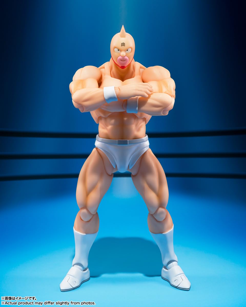 Interchangeable wrist parts for natural action poses on the TAMASHII NATIONS Kinnikuman figure.