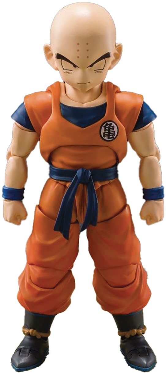 Tamashii Nations Krillin S.H.Figuarts front view for dynamic display
